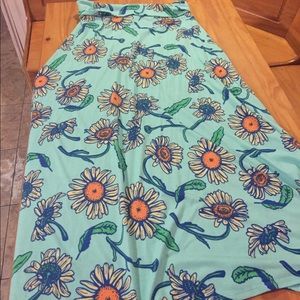 LuLaRoe flower maxi skirt