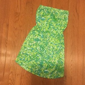Lilly Pulitzer strapless cotton dress