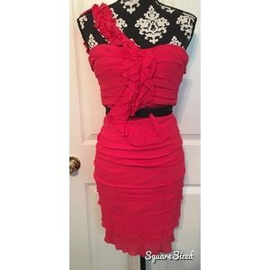 BCBG one shoulder dress