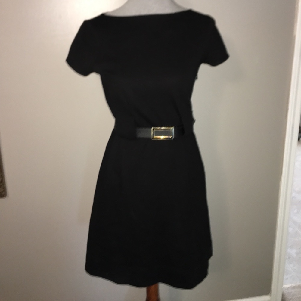 Theory Black Dress with Belt Loops!