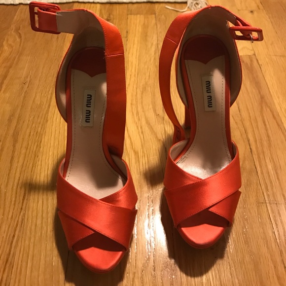 Miu Miu Platform Sandals - Picture 1 of 4