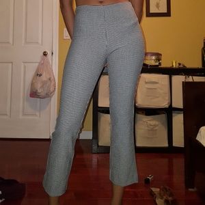 NWOT Zara high waist gingham capri