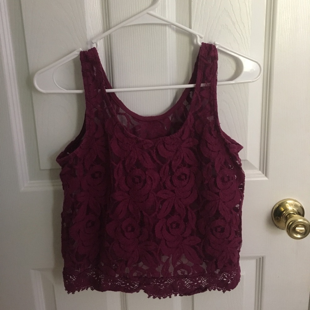Cute lace crop top
