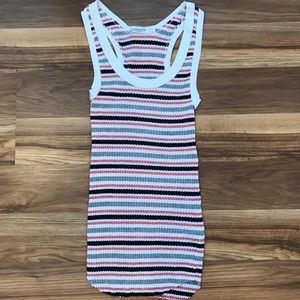 NWOT Stateside Rib Stripe Scoop Neck Tank NWOT