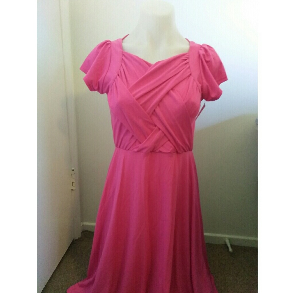 Hot pink shabby Apple dress extra small