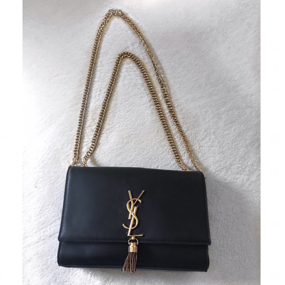 YSL Leather Messenger Bag