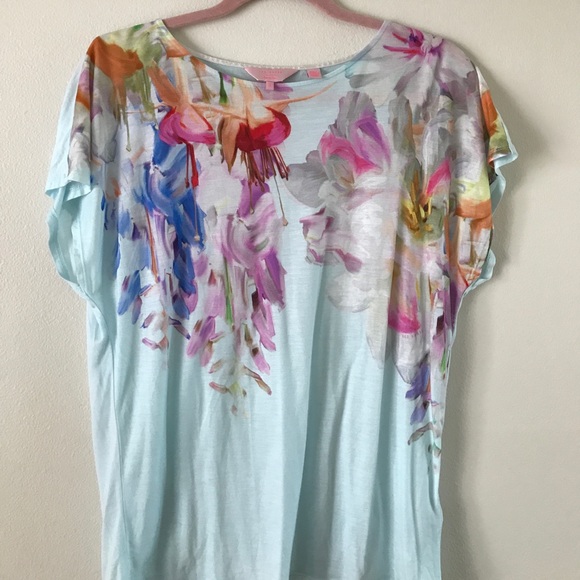 Ted Baker floral tee size 3 - Picture 5 of 8