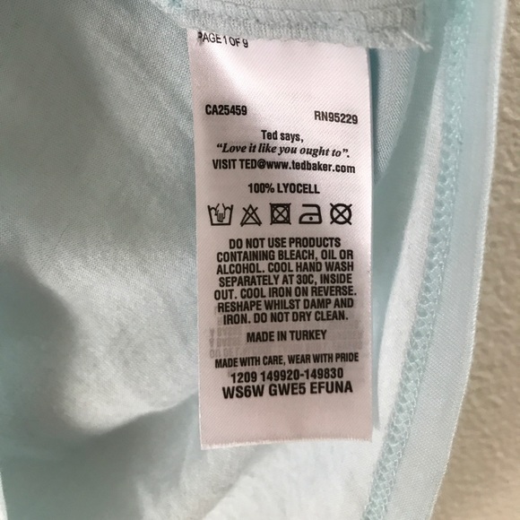 Ted Baker floral tee size 3 - Picture 7 of 8