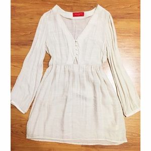 Brand New! Cream colored linen dress from Akira!