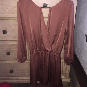 Long sleeve with open back dress!