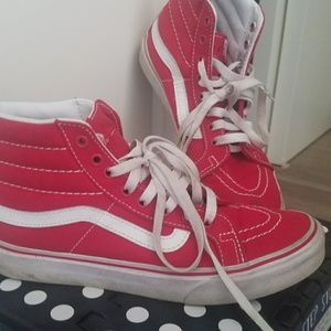 Women's hightop red vans