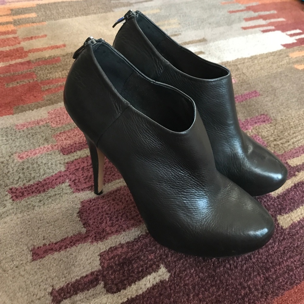 Vince Camuto black stiletto booties