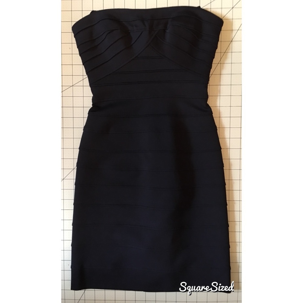 BCBG black bandage dress