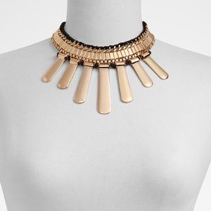 Golden mid night necklace