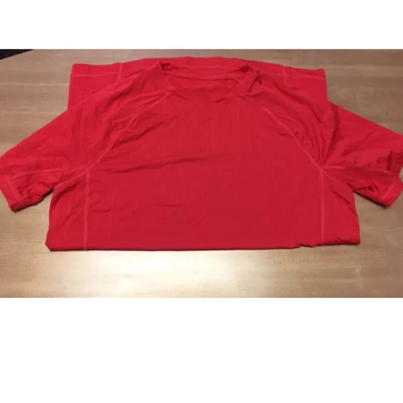 lululemon athletica Other - Lululemon MENS Dri fit red athletic shirt Sz L