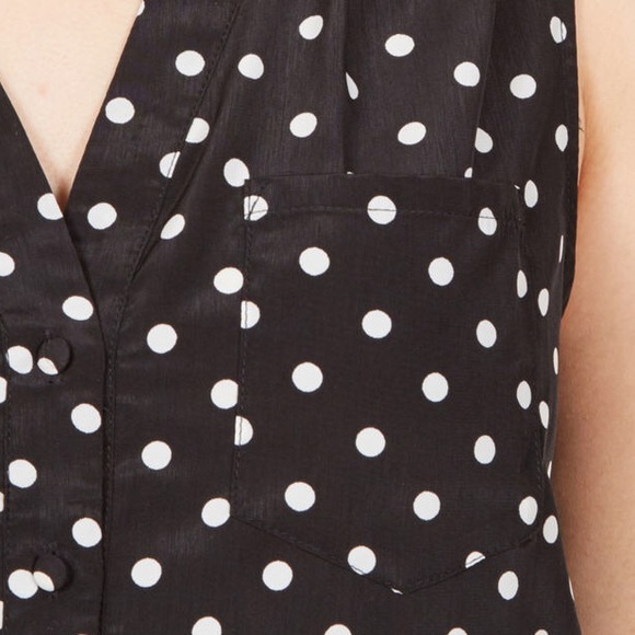 Modcloth Vintage Sleeveless Tunic in Polka Dots - Picture 3 of 8