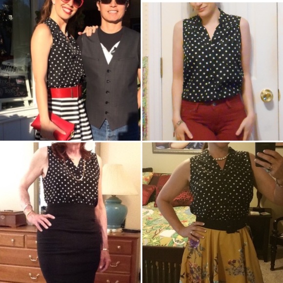 Modcloth Vintage Sleeveless Tunic in Polka Dots - Picture 8 of 8