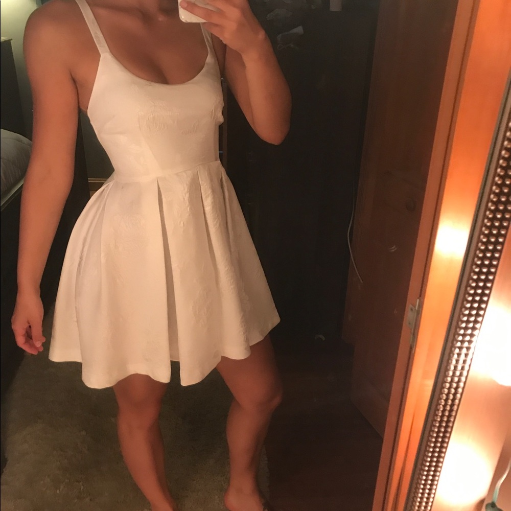 White embroidered dress