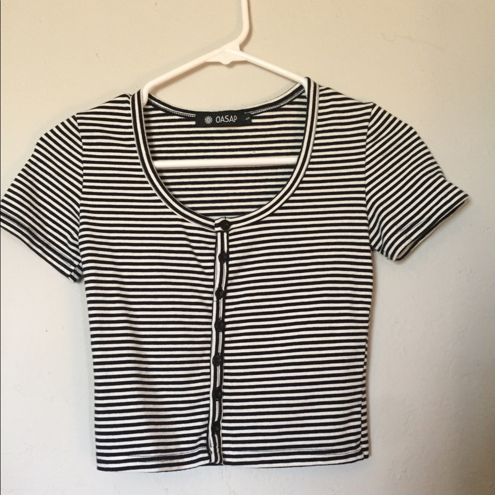 Striped Crop Top