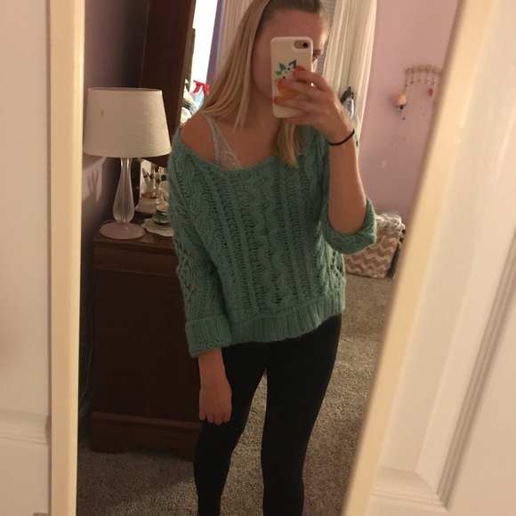 Free People Box-y Cable Knit Sweater - Picture 5 of 6