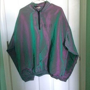 Iridescent/Holographic windbreaker jacket