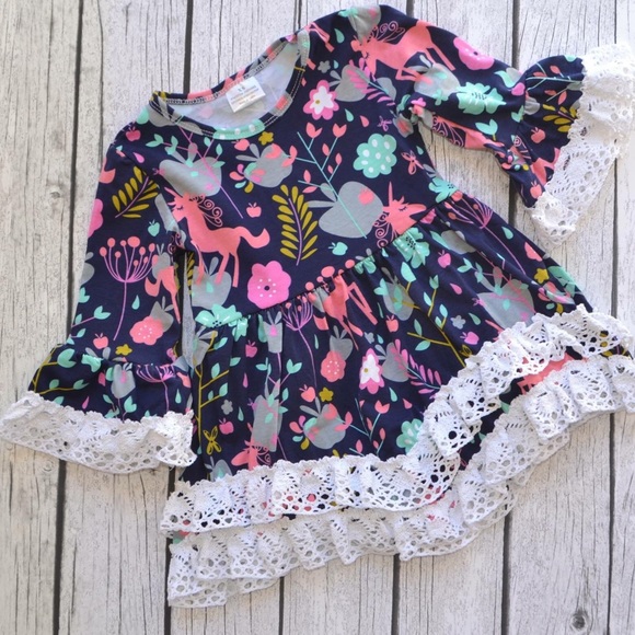 Other - NWT Boutique Unicorn Ruffle Dress