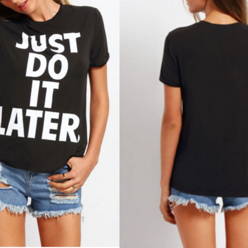 HP!!! Just Do It Later T-Shirt NWT - Picture 2 of 2