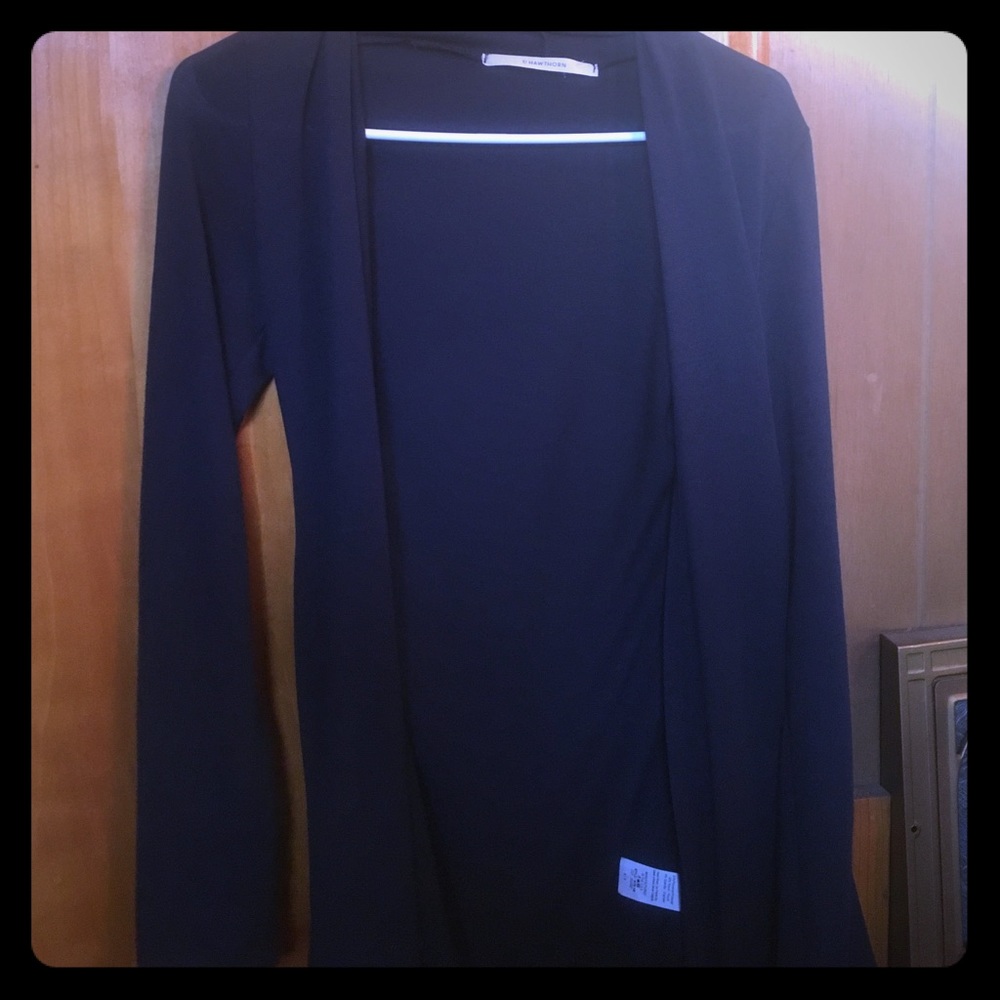 Navy waterfall cardigan