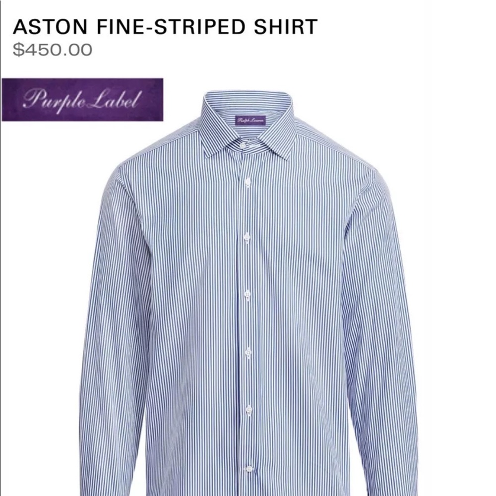 Aston Stripped, Purple Label, Ralph Lauren Shirt