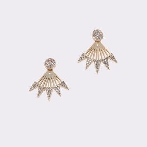 Golden diamond earrings