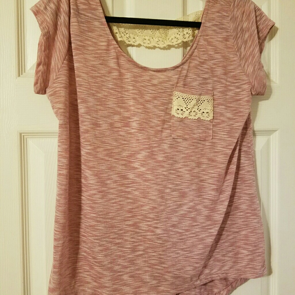 American Rag top with crochet lace detail XL