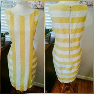 Taylor mustard stripe sheath