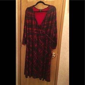 TORRID, Red & Black plaid dress, Size 4 (26W)