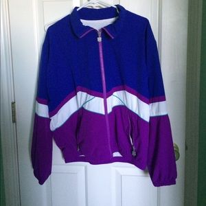Vintage 80s jacket blue / purple size L EUC