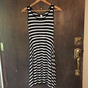 Black and White striped dress