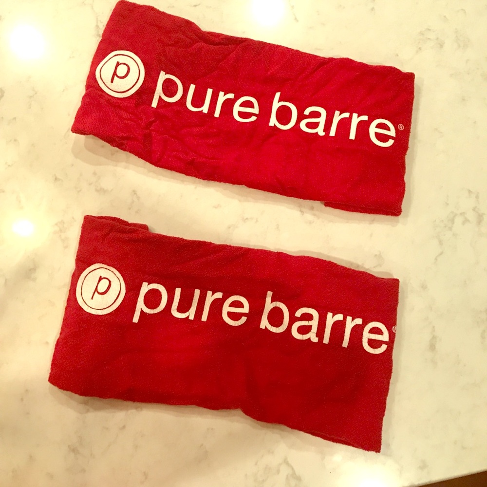 Two pure barre towels