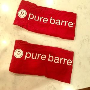 Two pure barre towels