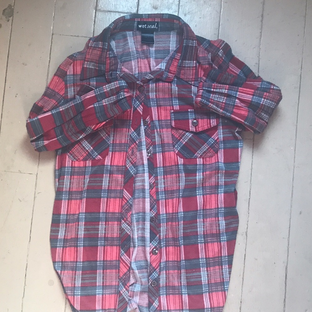 Red and grey flannel