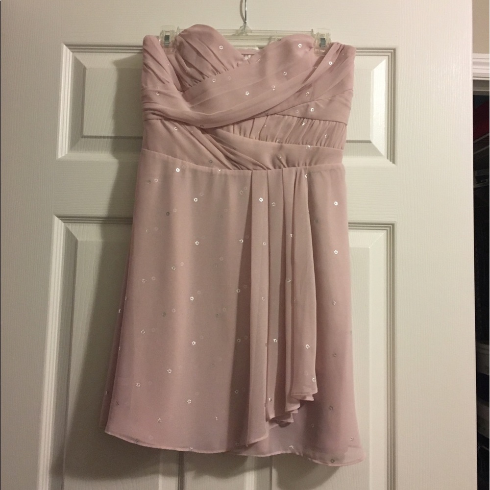 Pink Strapless Dress from Express - NWOT