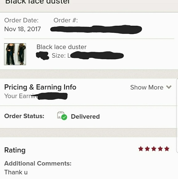 🥀V-day! Black lace duster - Picture 4 of 4