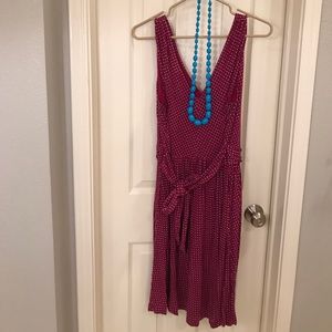 Purple print sundress