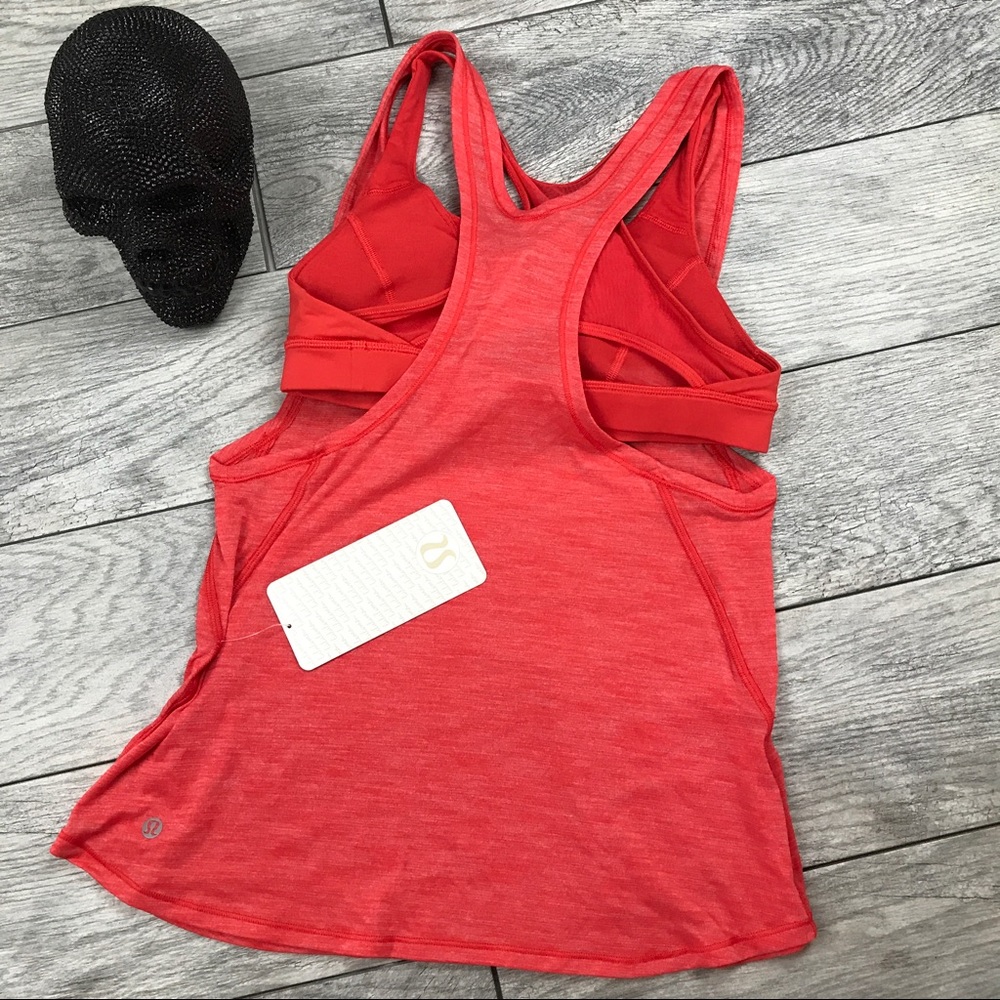 Lululemon Glide and Stride tank top w bra - Picture 3 of 8