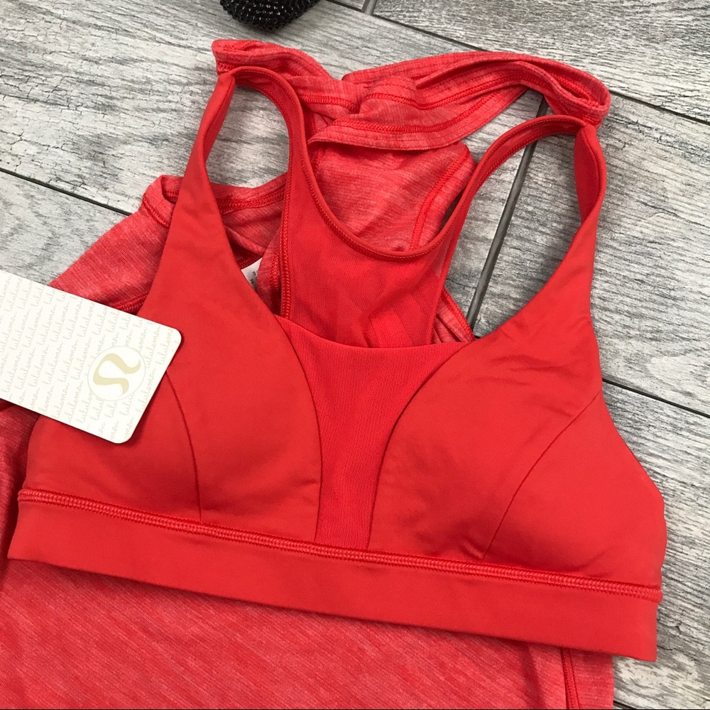 Lululemon Glide and Stride tank top w bra - Picture 5 of 8