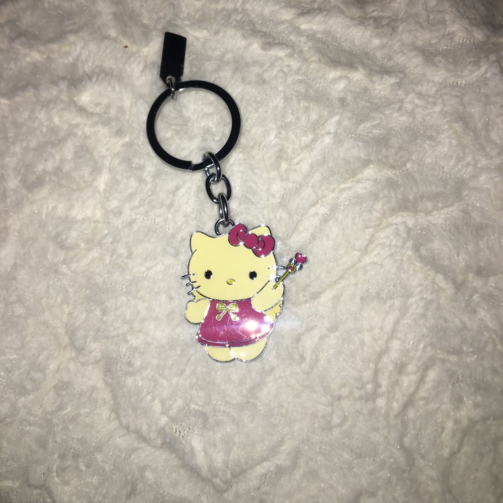 hello kitty coach keychain