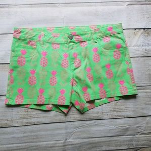 Total Girl Pineapple Shorts 16 1/2 plus