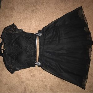 Black two-piece homecoming dress size 5