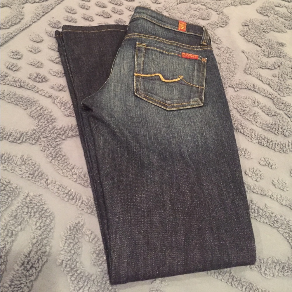 7 for all mankind straight leg jeans