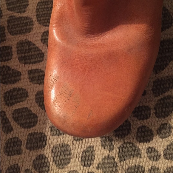 Michael Kors Distressed Leather Boots - Picture 3 of 4