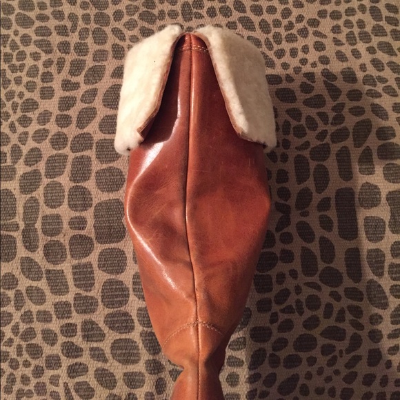 Michael Kors Distressed Leather Boots - Picture 4 of 4