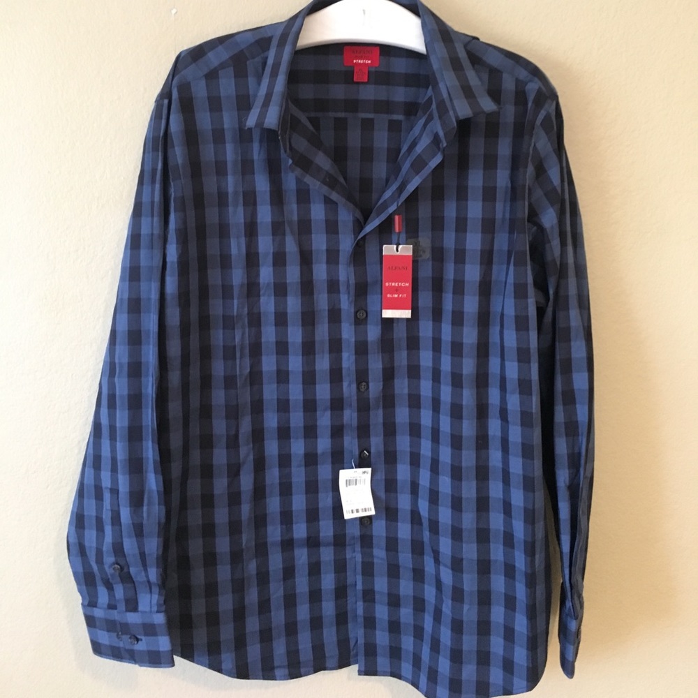 Alfani Slim Fit Stretch Dress - XL . BN w/ tags